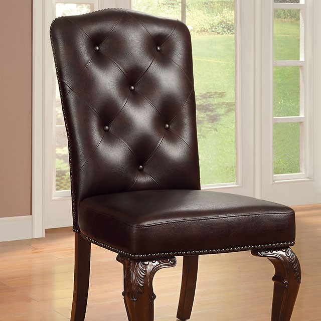 Bellagio Leatherette Side Chair (2/Box) - Furniture of America product image