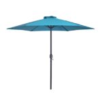 Lali 9 Ft Outdoor Umbrella + 21" Round Base - Furniture of America product image