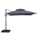 Hero 10 Ft Square Umbrella w/ Double Top + 37" Large Base - Furniture of America product image