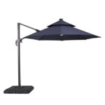Nuti 10 Ft Round Umbrella w/ LED Light + 37" Large Base - Furniture of America product image
