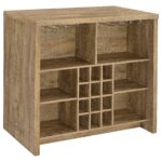 Topanga Engineered Wood Freestanding Home Bar Mango product image