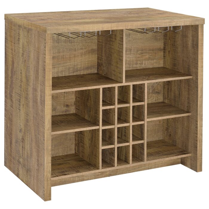 Topanga Engineered Wood Freestanding Home Bar Mango product image