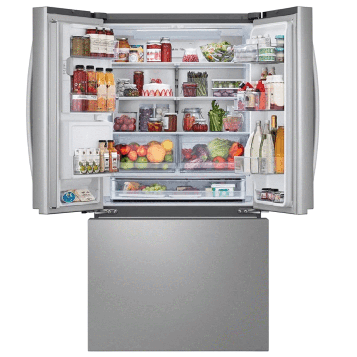 LG 26 cu. ft. Counter-Depth MAX, French Door Refrigerator, with Craft Ice doors open product image