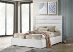 Felicity 53-inch Upholstered Twin Platform Bed White product image