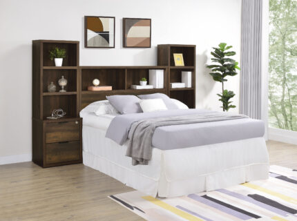 Westpark 3-piece Full Bedroom Set Bookcase Headboard Pine product image