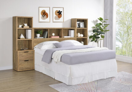 Westpark 3-piece Queen Bedroom Set Bookcase Headboard Mango product image