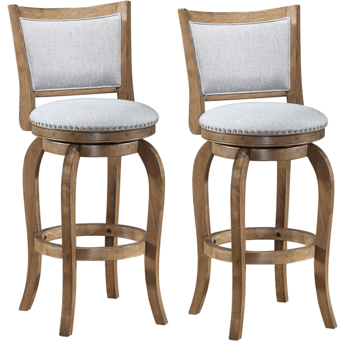 2 Pack 5512 29" Swivel Barstool By Asia Direct product image