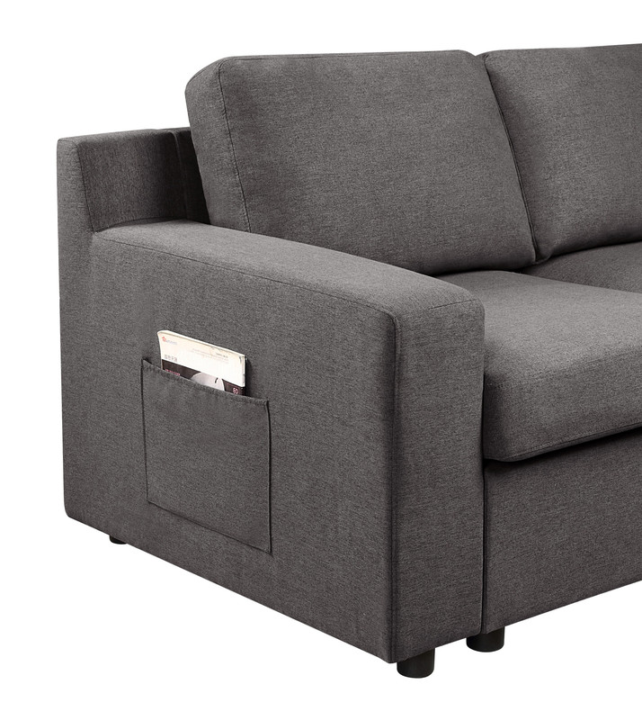 Waylon 145.5"W Gray Linen 7-Seater U-Shape Sectional Sofa Chaise with Pocket Waylon 145.5"W Gray Linen 7-Seater U-Shape Sectional Sofa Chaise with Pocket product image