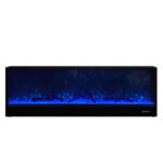Spencer 71"W White Finish TV Stand with Fireplace and Speaker product image