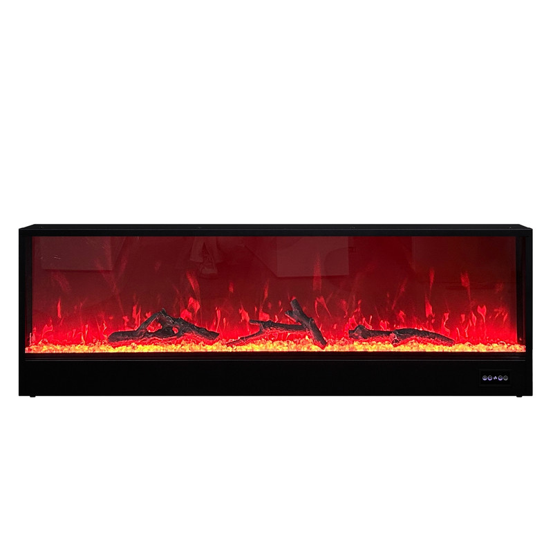 Spencer 71"W White Finish TV Stand with Fireplace and Speaker Spencer 71"W White Finish TV Stand with Fireplace and Speaker product image