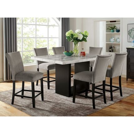 7 Pc Counter Ht Table Set - Furniture of America product image