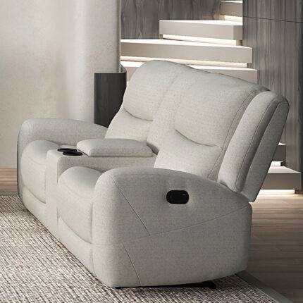 Giraldus Manual Recliner Loveseat w/ Console - Furniture of America product image