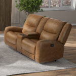 Leolinus Manual Recliner Loveseat w/ Console - Furniture of America product image