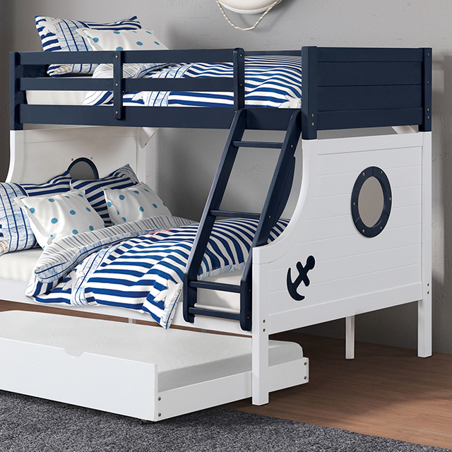 Nautia Twin/Full Bunk Bed - Furniture of America Nautia Twin/Full Bunk Bed - Furniture of America product image