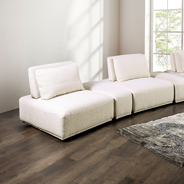 Stavanger Curved 3-Seater - Furniture of America product image