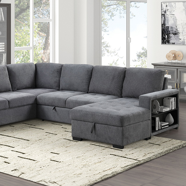 Stockwell Sleeper Sofa Sectional - Furniture of America product image