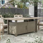 Bordeaux Dining Table w/ Fire Pit & Cooler - Furniture of America product image