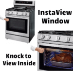 LRGL5825F 5.8 cu ft. Smart Wi-Fi Enabled True Convection InstaView Gas Range with Air Fry Front Instaview Window knock to view inside