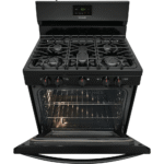 FCRG3052AB Frigidaire 30" Gas Range in Black door cracked open product image