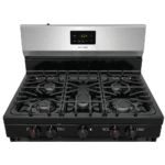 FCRG3052AB Frigidaire 30" Gas Range in Black top close up product image