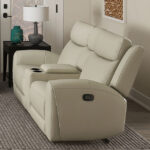 Jacobus Manual Recliner Loveseat w/ Console - Furniture of America product image