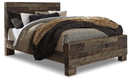 Derekson Queen Bed with Mirrored Dresser and Nightstand product image