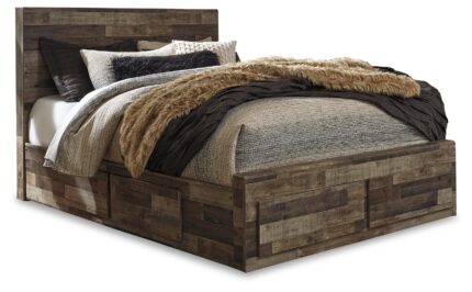 Derekson Queen Panel Bed with 6 Storage Drawers product image