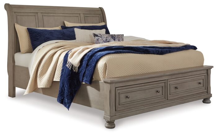 Lettner Queen Sleigh Bed with 2 Storage Drawers product image