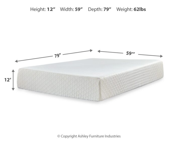 Chime 12 Inch Memory Foam Queen Mattress in a Box product image