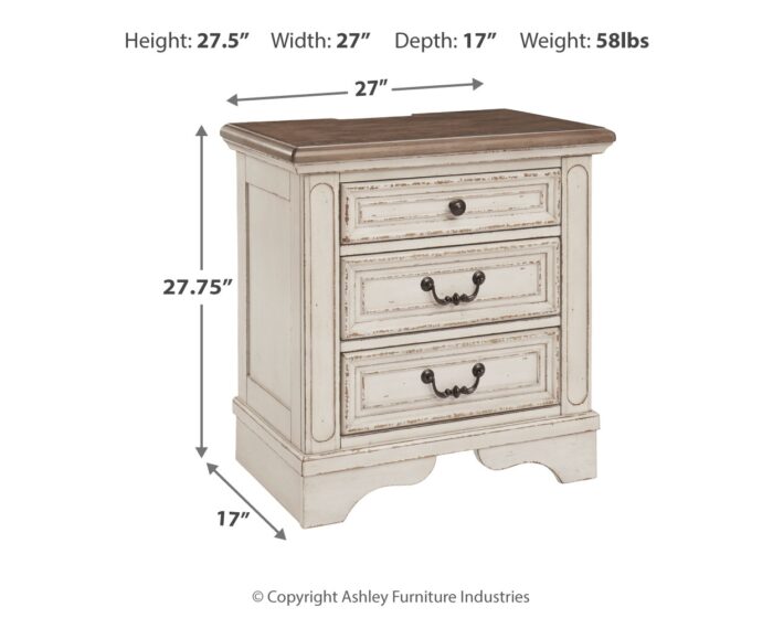 Realyn Queen Bed with Mirrored Dresser and Nightstand product image
