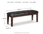 Haddigan Dining Table with 4 Chairs and Bench product image