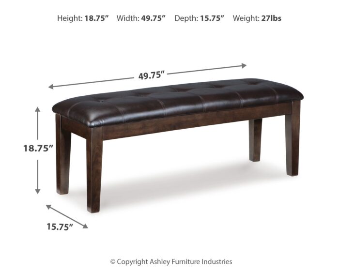 Haddigan Dining Table with 4 Chairs and Bench product image