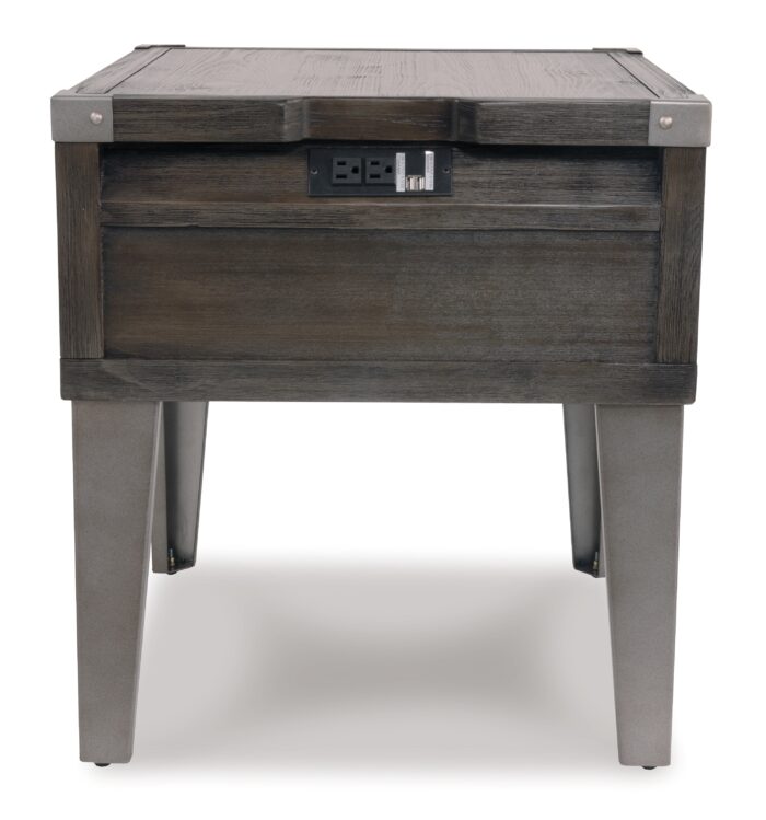Todoe End Table with USB Ports & Outlets product image