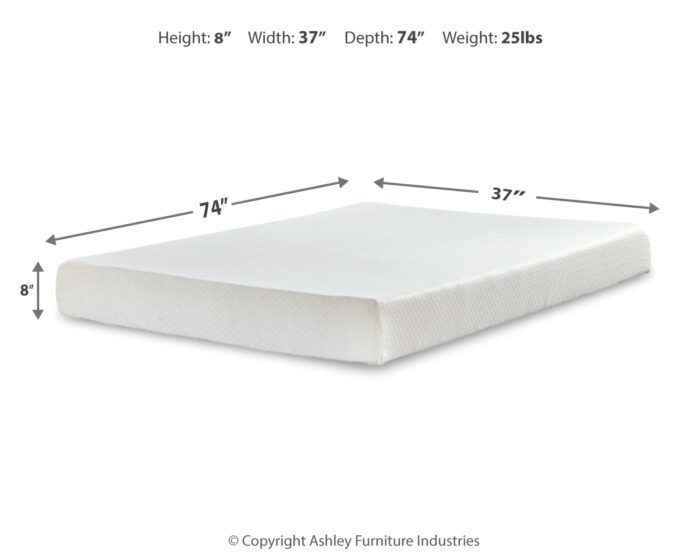 Chime 8 Inch Memory Foam Twin Mattress in a Box product image