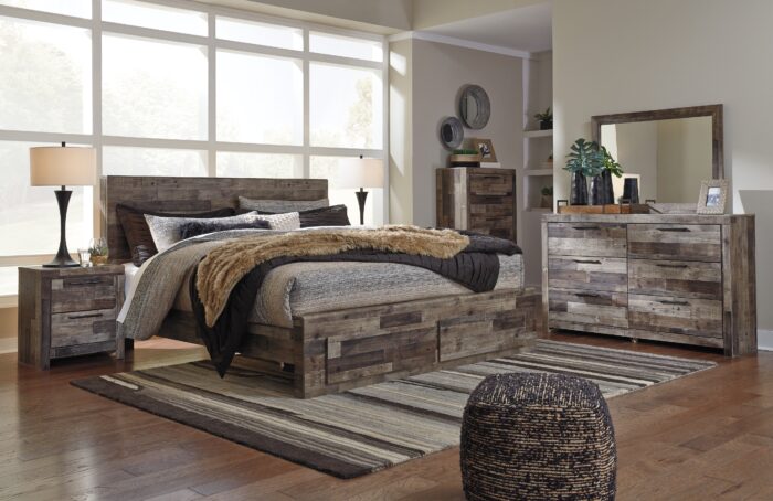 Derekson King Panel Bed with 2 Storage Drawers product image