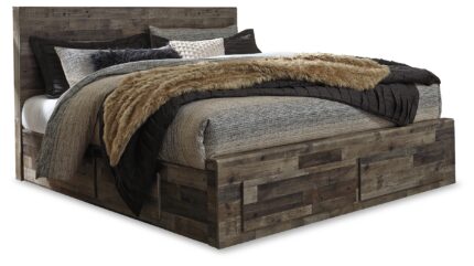 Derekson King Panel Bed with 6 Storage Drawers product image