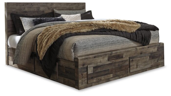 Derekson King Panel Bed with 6 Storage Drawers product image