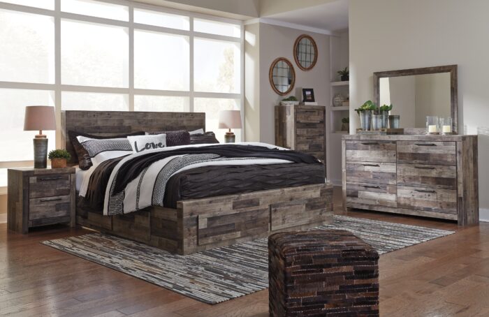 Derekson King Panel Bed with 6 Storage Drawers product image