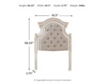 Realyn Twin Upholstered Panel Headboard product image