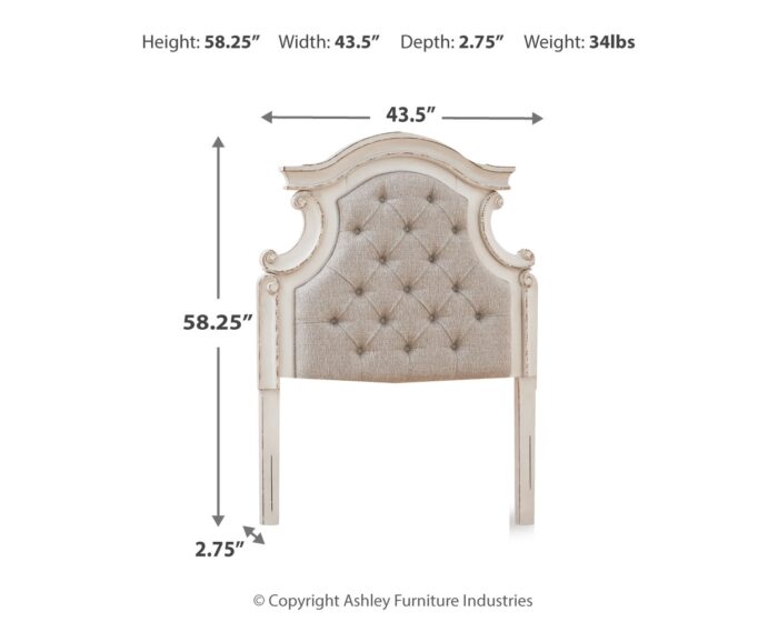 Realyn Twin Upholstered Panel Headboard product image