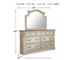 Realyn Queen Bed with Mirrored Dresser and Nightstand product image