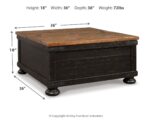Valebeck Coffee Table with Lift Top product image