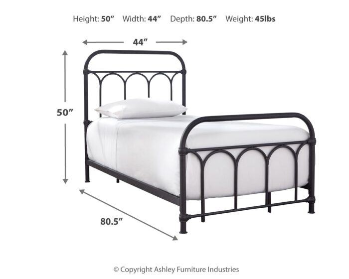 Nashburg Twin Metal Bed product image