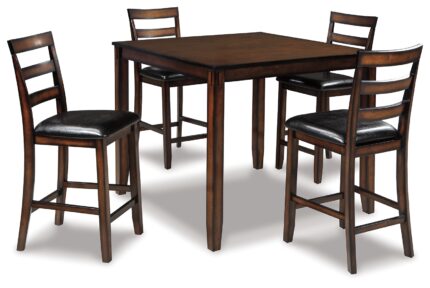 Coviar Counter Height Dining Table and Bar Stools (Set of 5) product image