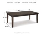 Haddigan Dining Table with 4 Chairs and Bench product image