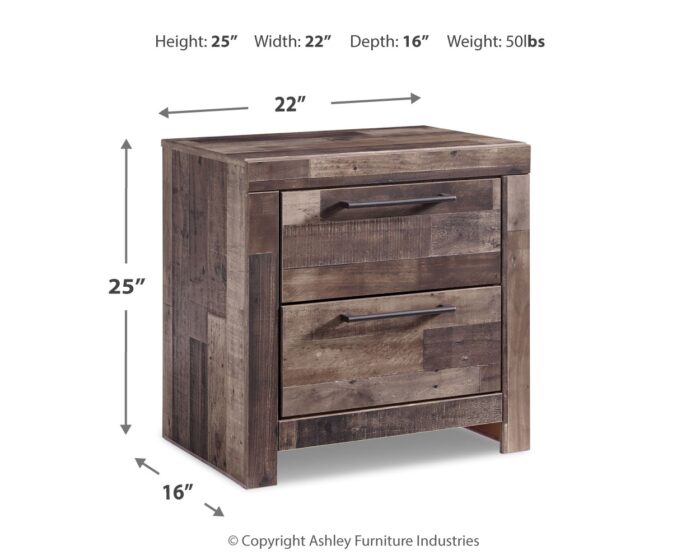 Derekson Queen Bed with Mirrored Dresser and Nightstand product image