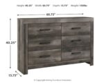 Wynnlow King Panel Bed with Mirrored Dresser and Nightstand product image