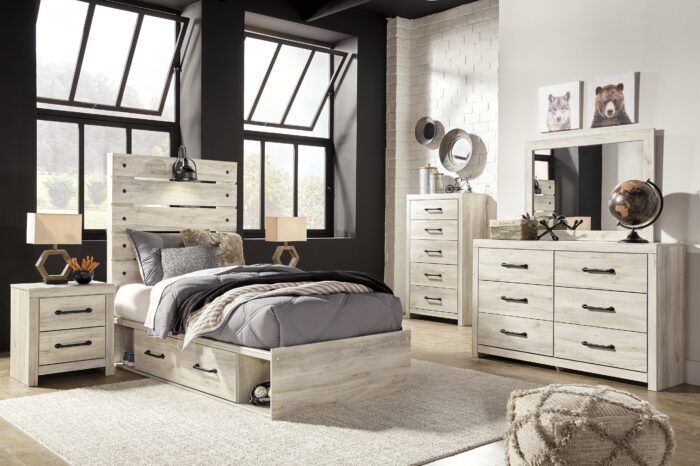 Cambeck Twin Panel Bed with 4 Storage Drawers product image