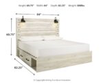 Cambeck King Panel Bed with 4 Storage Drawers product image