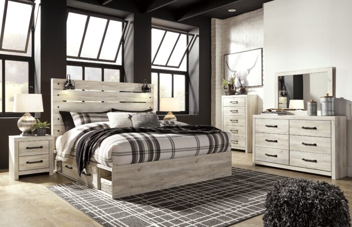 Cambeck King Panel Bed with 4 Storage Drawers product image